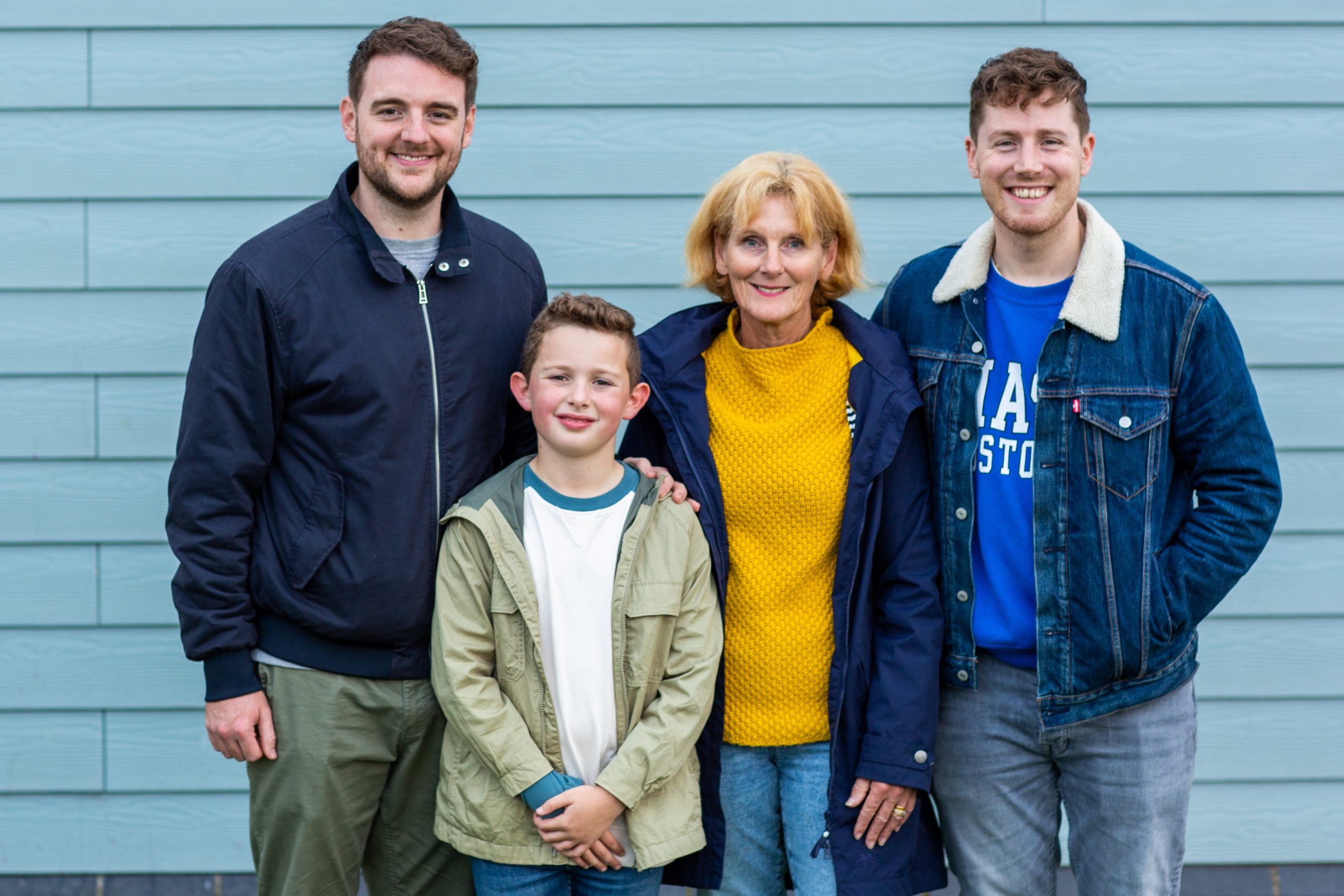 family standing together